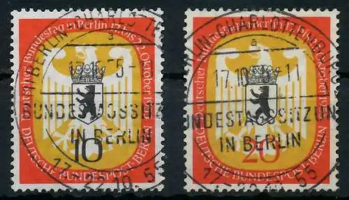 BERLIN 1955 Nr 129-130 ESST zentrisch gestempelt 64231E