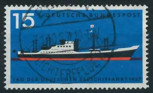 BRD BUND 1957 Nr 257 zentrisch gestempelt 642692