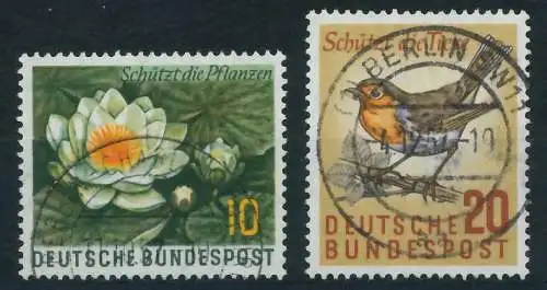 BRD BUND 1957 Nr 274-275 zentrisch gestempelt 642682