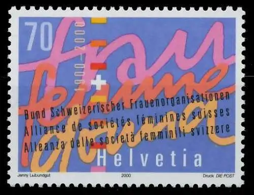 SCHWEIZ 2000 Nr 1721 postfrisch 6426C2