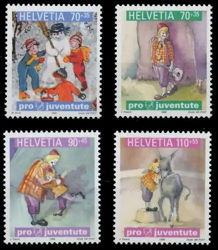 SCHWEIZ PRO JUVENTUTE Nr 1701-1704 postfrisch 64BDE2