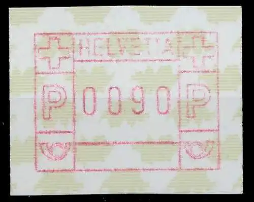SCHWEIZ AUTOMATENMARKEN A5 Nr 5xd postfrisch 64BF1A