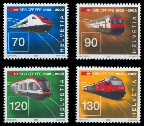 SCHWEIZ 2002 Nr 1778-1781 postfrisch 64BF3E