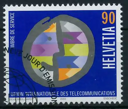 SCHWEIZ ÄMTER UIT Nr 18 gestempelt 64C296