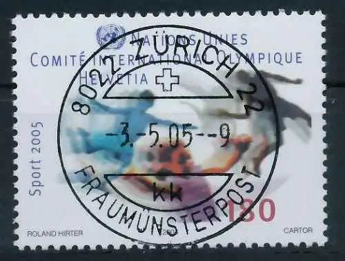 SCHWEIZ ÄMTER CIO Nr 4 zentrisch gestempelt 64C2EA