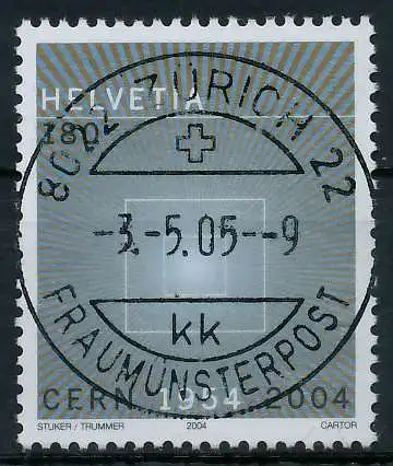 SCHWEIZ 2004 Nr 1866 zentrisch gestempelt 64C2EE