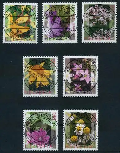 SCHWEIZ 2003 Nr 1820-1826 zentrisch gestempelt 64C30E