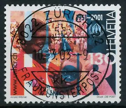 SCHWEIZ 2001 Nr 1749 zentrisch gestempelt 64C3EE