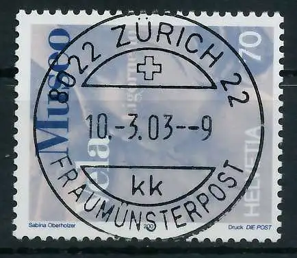 SCHWEIZ 2001 Nr 1758 zentrisch gestempelt 64C3CE