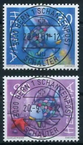 SCHWEIZ 2001 Nr 1767-1768 zentrisch gestempelt 64C3CA