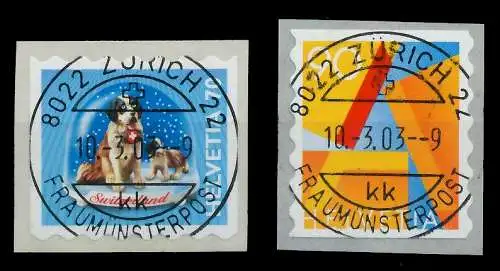 SCHWEIZ 2001 Nr 1760-1761 zentrisch gestempelt 64C416