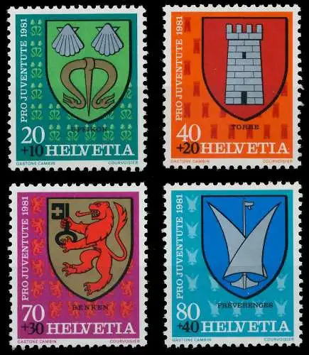 SCHWEIZ PRO JUVENTUTE Nr 1210-1213 postfrisch 65744A