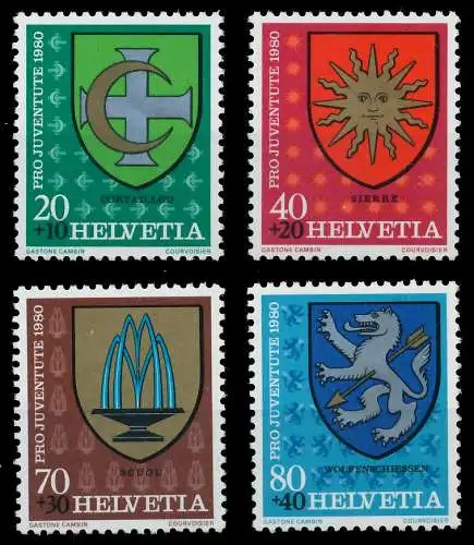 SCHWEIZ PRO JUVENTUTE Nr 1187-1190 postfrisch 65744E