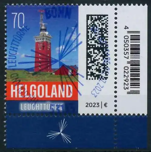 BRD BUND 2023 Nr 3774 ESST zentrisch gestempelt ECKE-URE 657532