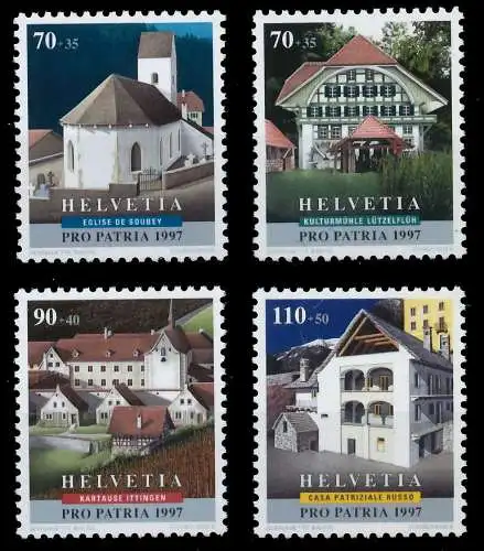 SCHWEIZ PRO PATRIA Nr 1611-1614 postfrisch 6576C6