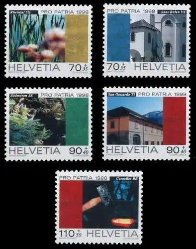 SCHWEIZ PRO PATRIA Nr 1649-1653 postfrisch 6576CA