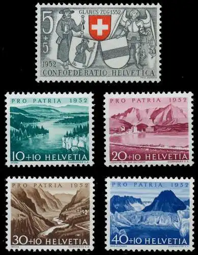 SCHWEIZ PRO PATRIA Nr 570-574 postfrisch 657A9A