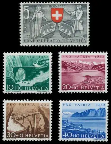 SCHWEIZ PRO PATRIA Nr 580-584 ungebraucht 657A9E