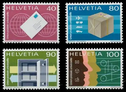 SCHWEIZ ÄMTER UPU Nr 10-13 postfrisch S297ACE