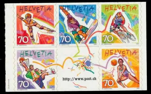 SCHWEIZ 1998 Nr 1658-1662 postfrisch HB S2A5E8A