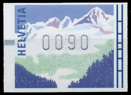 SCHWEIZ AUTOMATENMARKEN 1996 Nr 10 postfrisch S2A5ECE