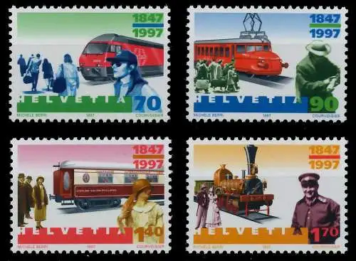SCHWEIZ 1997 Nr 1601-1604 postfrisch S2A5EDE
