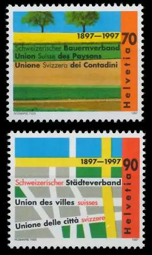 SCHWEIZ 1997 Nr 1616-1617 postfrisch S2A5F12