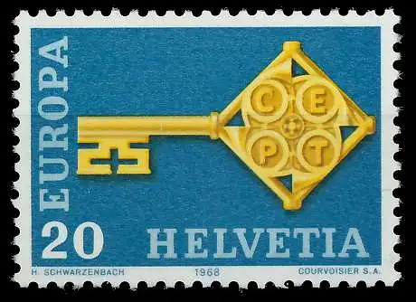 SCHWEIZ 1968 Nr 871 postfrisch 66F112