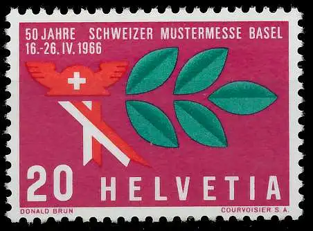 SCHWEIZ 1966 Nr 834 postfrisch 66F126