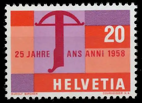 SCHWEIZ 1958 Nr 655 postfrisch 679272