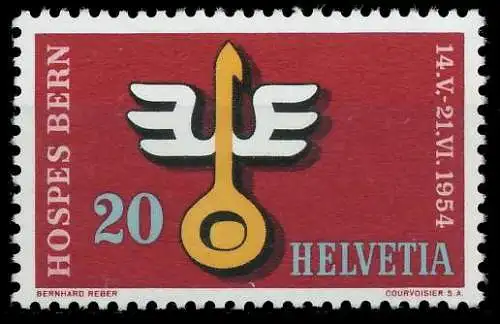 SCHWEIZ 1954 Nr 594 postfrisch 6792C6