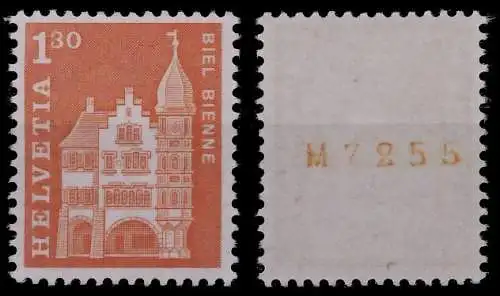 SCHWEIZ ROLLENMARKEN Nr 764R L-P postfrisch 67953A