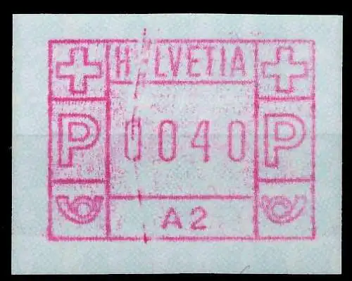 SCHWEIZ AUTOMATENMARKEN A1 Nr 1A2 postfrisch 6795A2