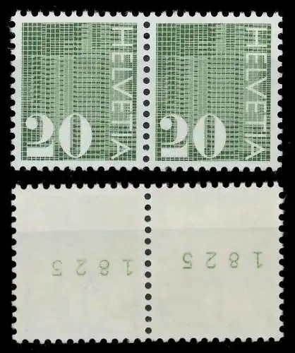 SCHWEIZ ROLLENMARKEN Nr 934yaRII postfrisch WAAGR PAAR 6795F6