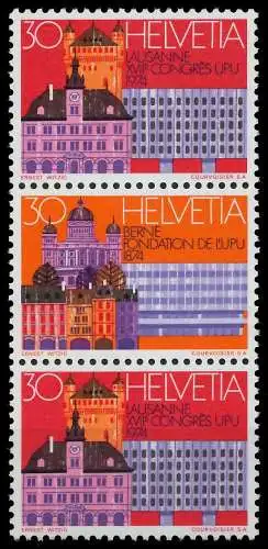 SCHWEIZ ZUSAMMENDRUCK Nr SZd 17 postfrisch 3ER STR 68397E