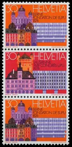 SCHWEIZ ZUSAMMENDRUCK Nr SZd 19 postfrisch 3ER STR 68399A