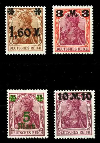 DEUTSCHES REICH 1921 INFLA Nr 154-157 postfrisch S25964E