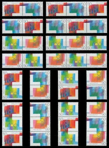 SCHWEIZ ZUSAMMENDRUCK Nr W30-S36 postfrisch 683C56