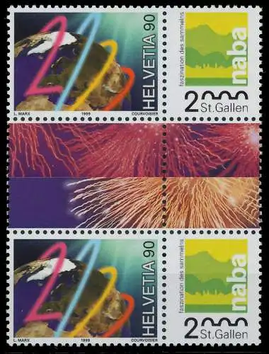 SCHWEIZ 1999 Nr 1706ZS postfrisch ZW-STEG PAAR 69171E
