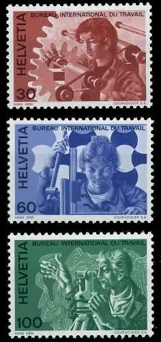 SCHWEIZ ÄMTER BIT Nr 105-107 postfrisch S2D40AA