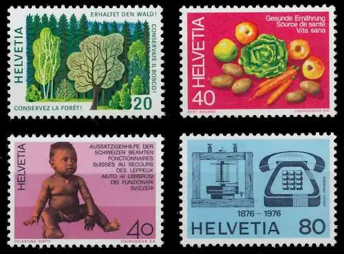 SCHWEIZ 1976 Nr 1069-1072 postfrisch S2D40D2