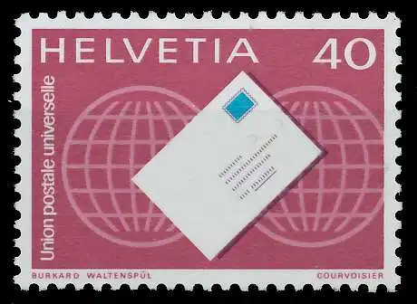 SCHWEIZ ÄMTER UPU Nr 10 postfrisch S2D40FA
