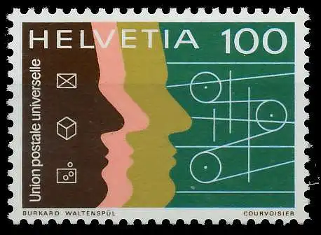 SCHWEIZ ÄMTER UPU Nr 13 postfrisch S2D4106