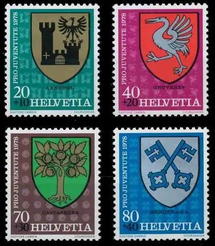 SCHWEIZ PRO JUVENTUTE Nr 1142-1145 postfrisch S2D41FE