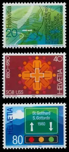 SCHWEIZ 1980 Nr 1184-1186 postfrisch S2D425E