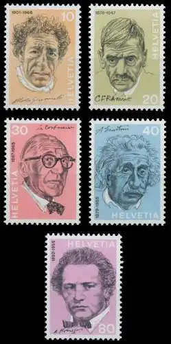 SCHWEIZ 1972 Nr 979-983 postfrisch S2D431E