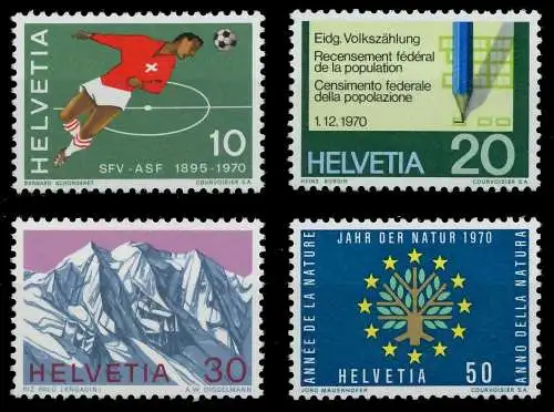 SCHWEIZ 1970 Nr 929-932 postfrisch S2D43A6