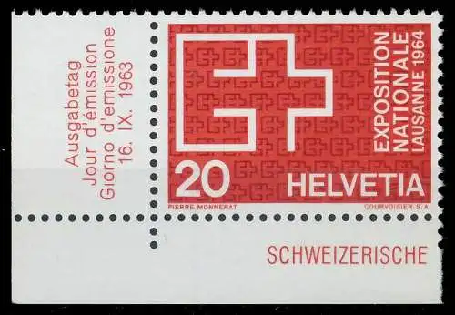 SCHWEIZ 1963 Nr 783 postfrisch ECKE-ULI 696CD6