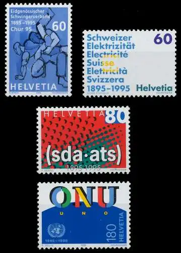 SCHWEIZ 1995 Nr 1540-1543 postfrisch S2D9E2E