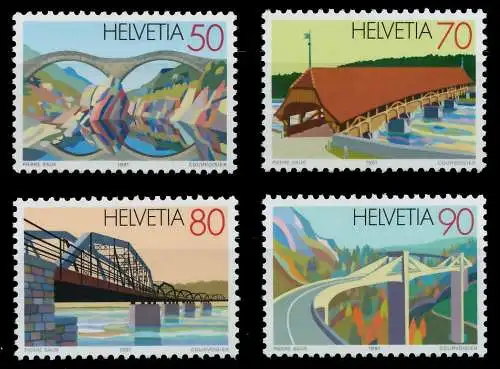 SCHWEIZ 1991 Nr 1450-1453 postfrisch S2D9F3A